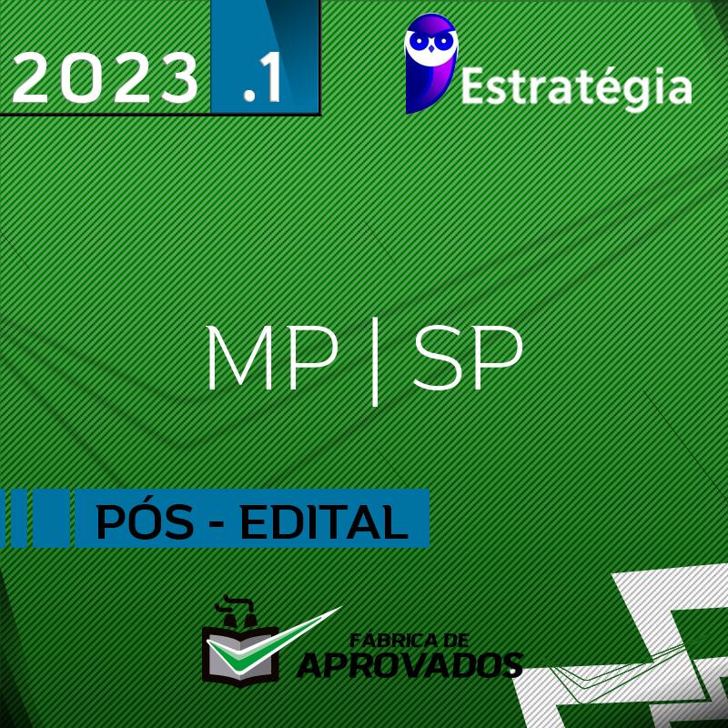 MP | SP - Pós Edital - Promotor de Justiça do Estado de São Paulo - 2023 - Estrategia