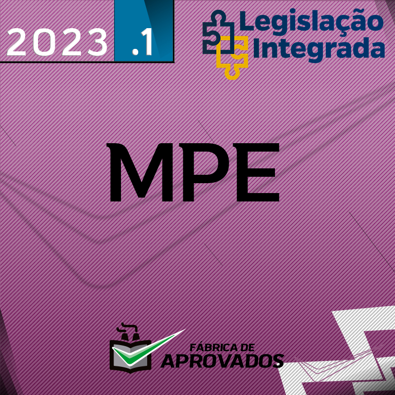 Ministério Público MPE - Plano Base - 2023 - Legislação Integrada