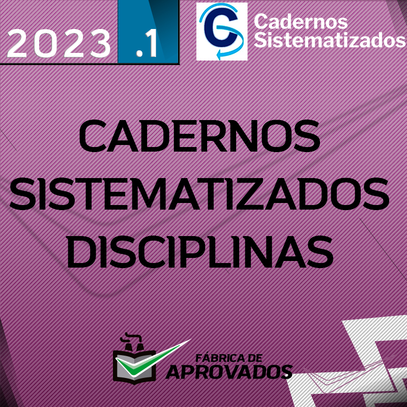 Cadernos Sistematizados - Disciplinas  - 2023 -