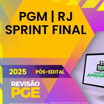 PGM | RJ – Sprint Final - Analista - Área Jurídica da Procuradoria Municipal da Cidade do Rio de Janeiro [2025.2] Revisão Jurídico
