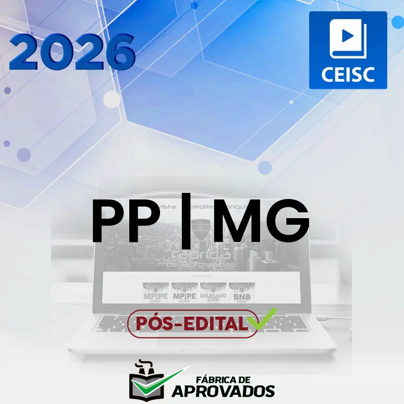 PP | MG - Intensivo Premium - Pós Edital - Policial da Polícia Penal do Estado de Minas Gerais [2026] CSC