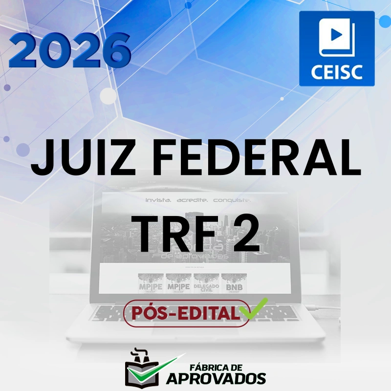 TRF 2 - 2ª fase de Juiz Federal do Tribunal Regional Federal da 2ª Região [2026.2] CEISC