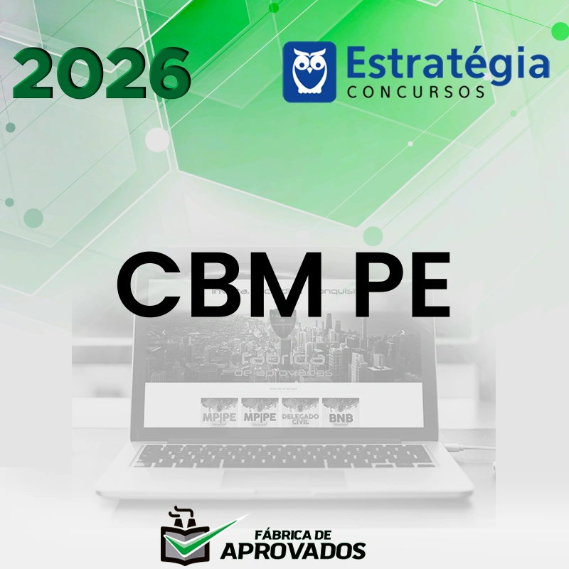CBM | PE - Soldado do Corpo de Bombeiro Militar do Estado de Pernambuco [2026.2] Estrategia