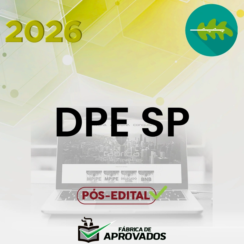 DPE | SP - Pós-edital | Defensor Público do Estado de São Paulo [2026.2] Rumo a Defensoria