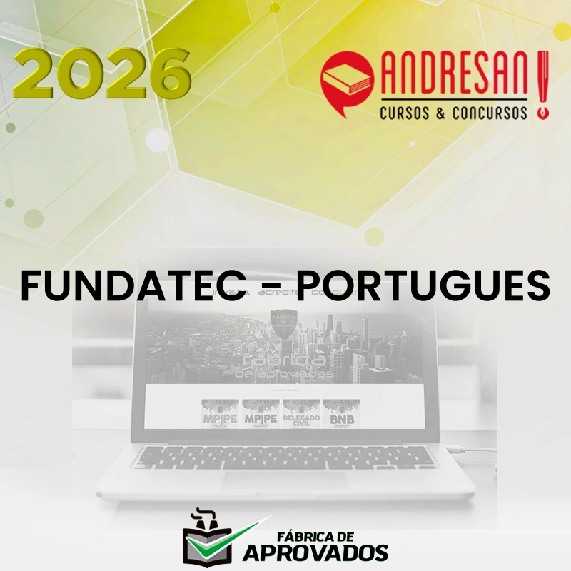FUNDATEC - Português - Questões por Provas [2026.2] Andresan