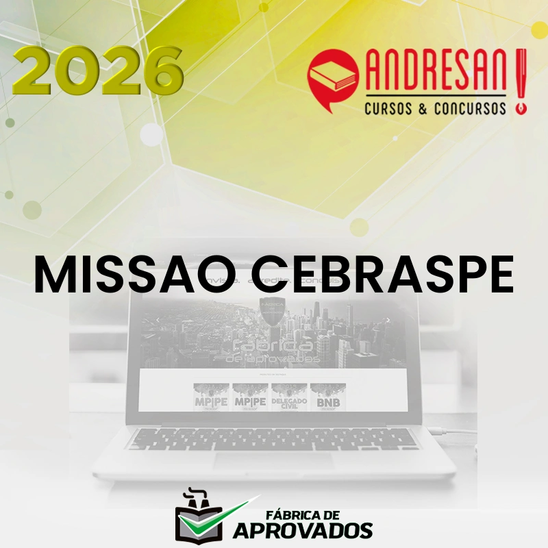 Missão CEBRASPE (CESPE) [2026.2] Andresan