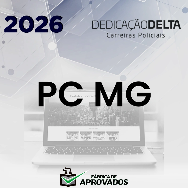 PC | MG - Pós-edital | Investigador da Polícia Civil de Minas Gerais [2026.2] Dedicação