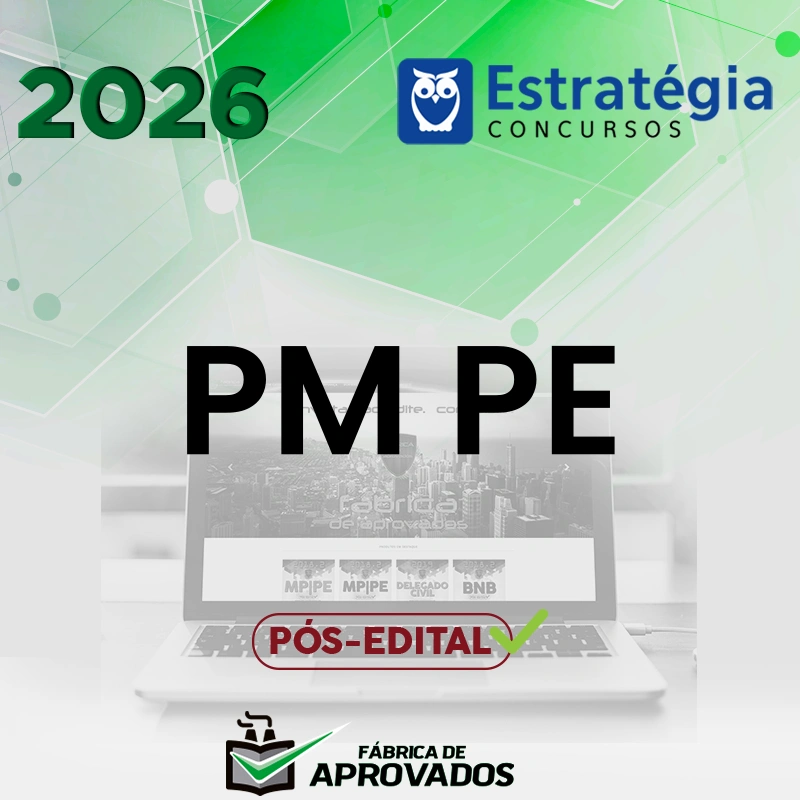 PM | PE - Pós-edital | Soldado da Polícia Militar do Estado de Pernambuco [2026.2] Estrategia