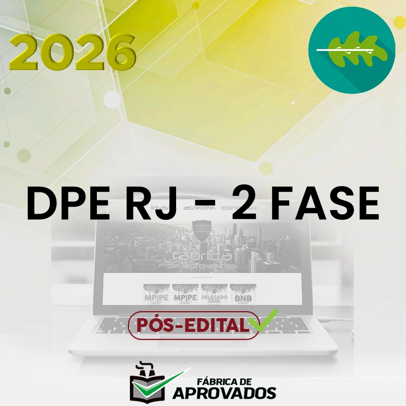 DPE|RJ - 2ª Fase | Peças Cíveis e Criminais | Defensor Público do Estado do Rio de Janeiro [2026.2] Rumo a Defensoria