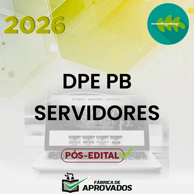 DPE | PB - Pós-edital | Analista ou Tecnico da Defensoria Pública do Estado da Paraíba [2026.2] Rumo a Defensoria