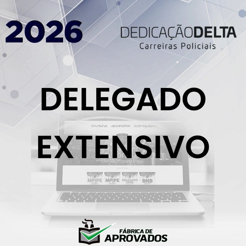 Delegado de Polícia - Extensivo | Curso Regular [2026] Dedicação